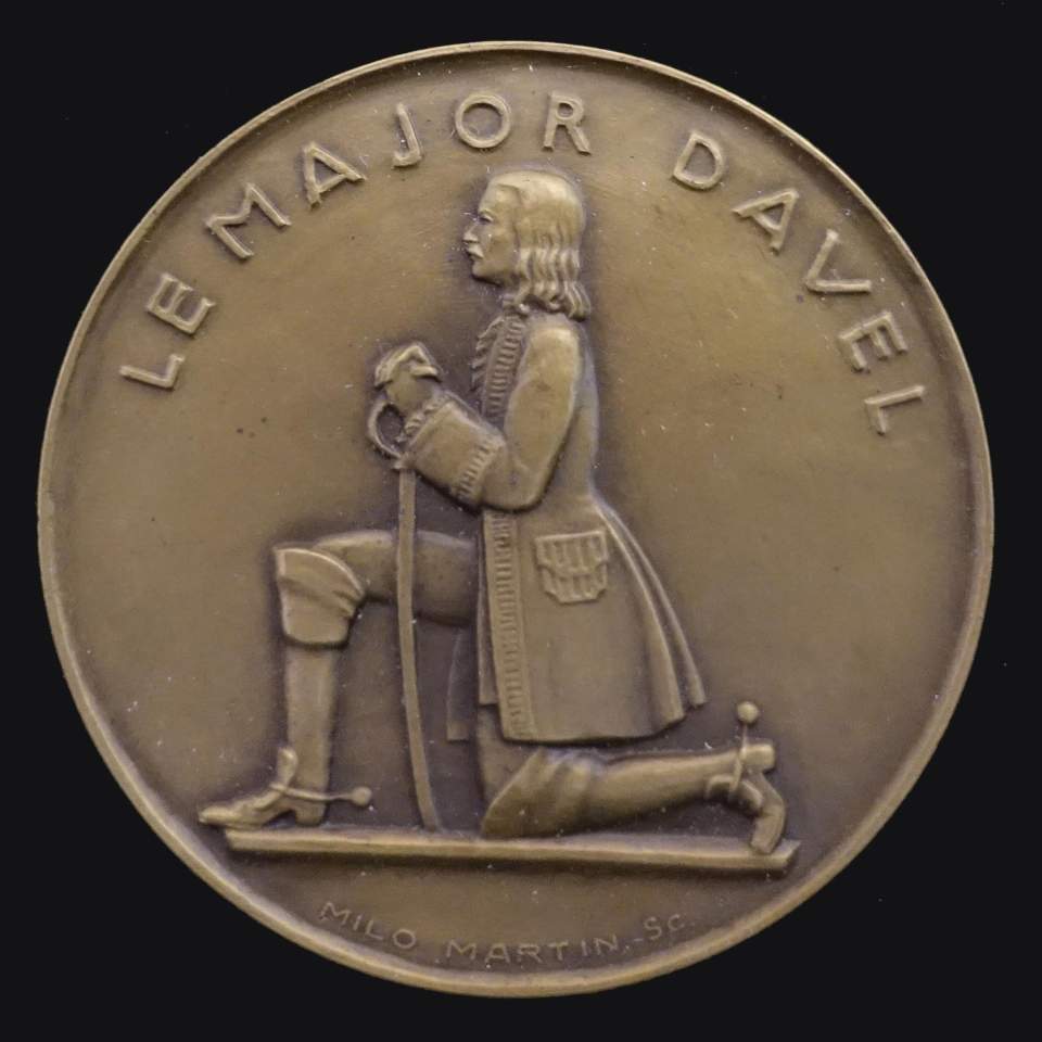 Medaille, 2 Centenar vom Tode Major Davels, Patriot in Waadt