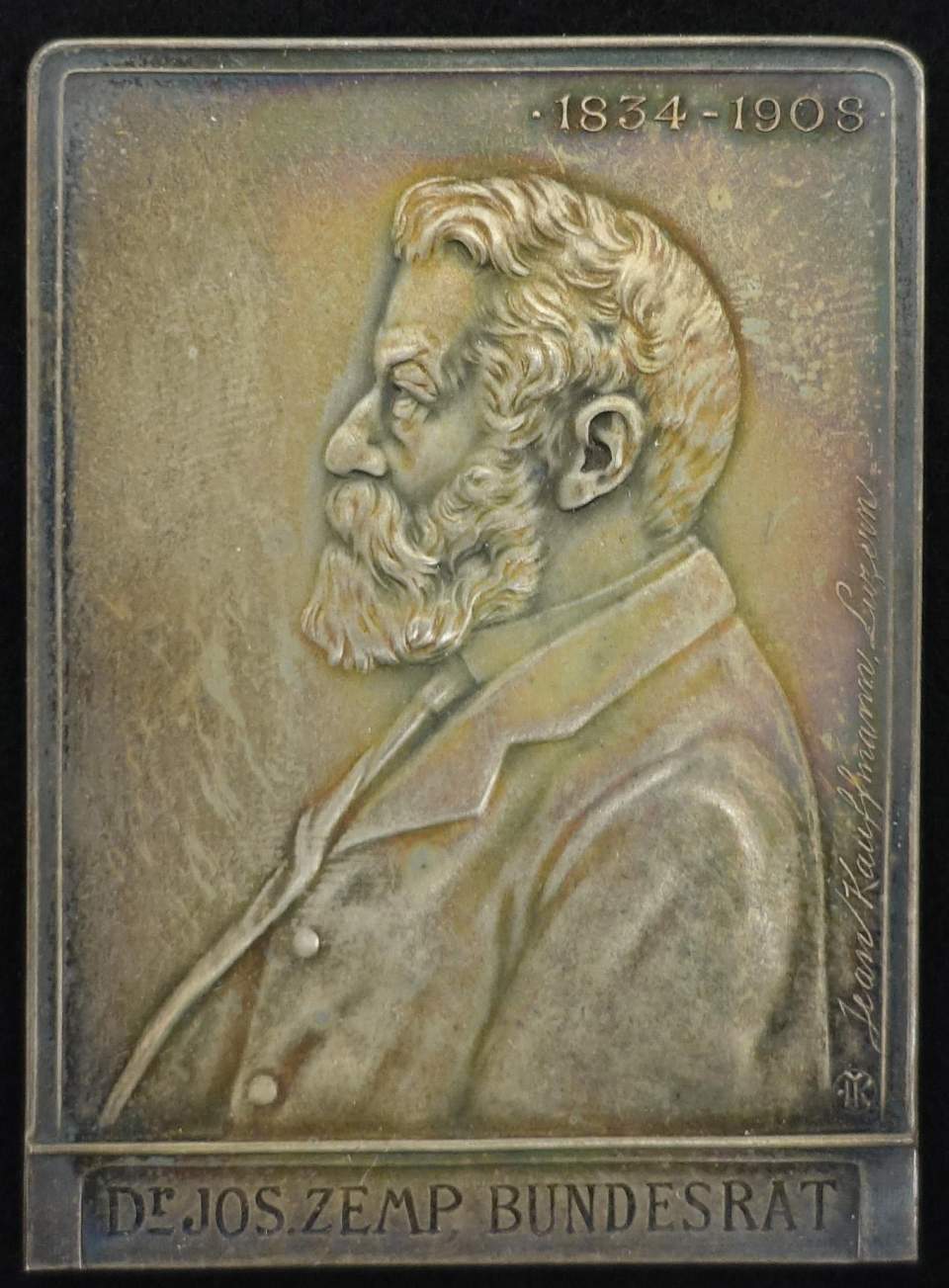 Plakette Bundesrat Zemp