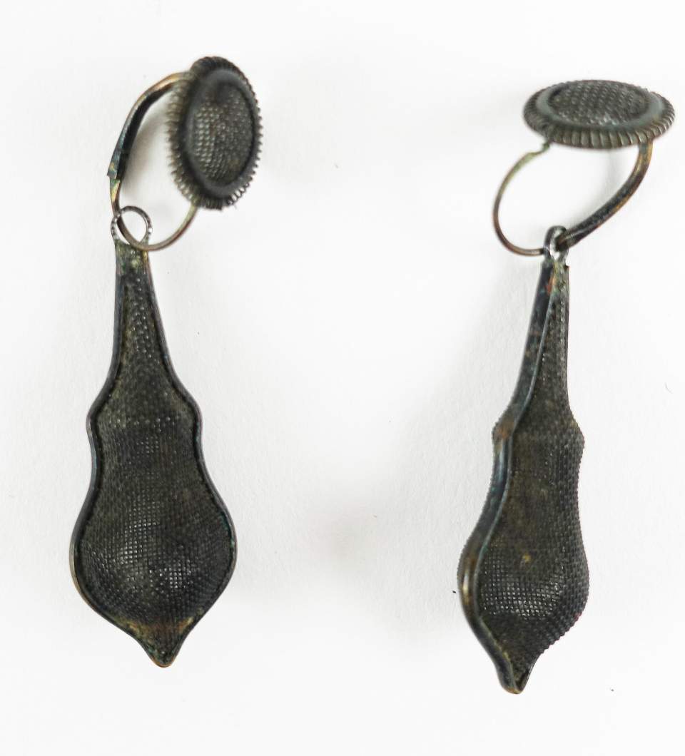 1 Paar Ohrringe, Bandglocken