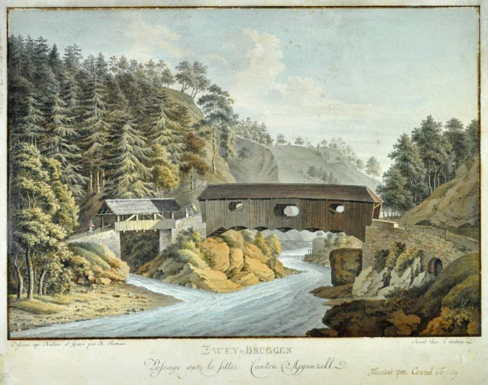 Ansicht Zweibruggen, Kanton Appenzell