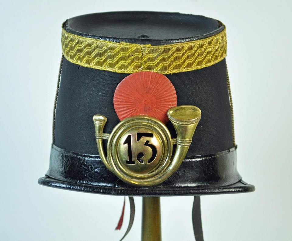 Tschako (Infanterie) Leutnant Robert von Albertis
