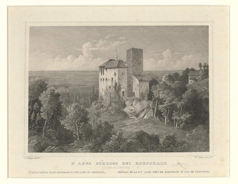 Ansicht St. Anna Schloss bei Rorschach am Bodensee