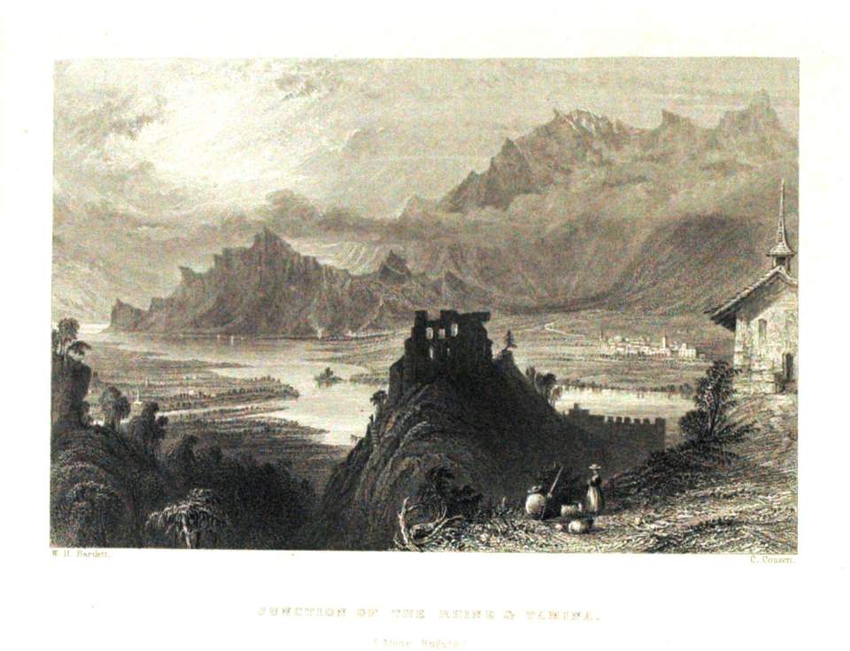 Ansicht, Junction of the Rhine and Tamina 