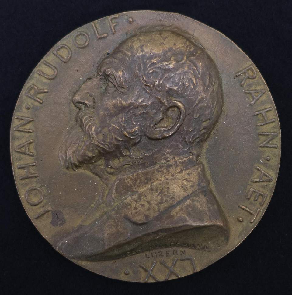 Medaille Prof. J. R. Rahn, Zürich (1841 - 1912), Verfechter der Denkmalpflege