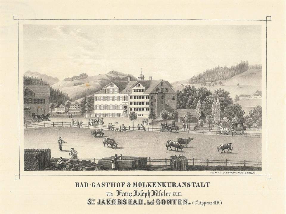 Bad- Gasthof und Molkenkuranstalt St. Jakobsbad, bei Gonten