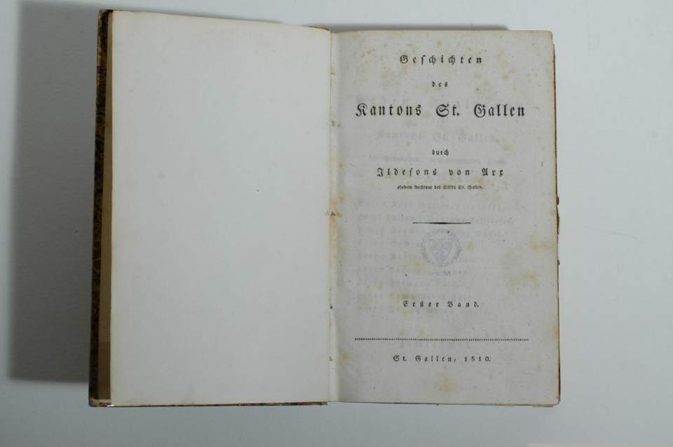 Buch, Ildefons von Arx, Geschichten des Kantons St. Gallen, (3 Bände)