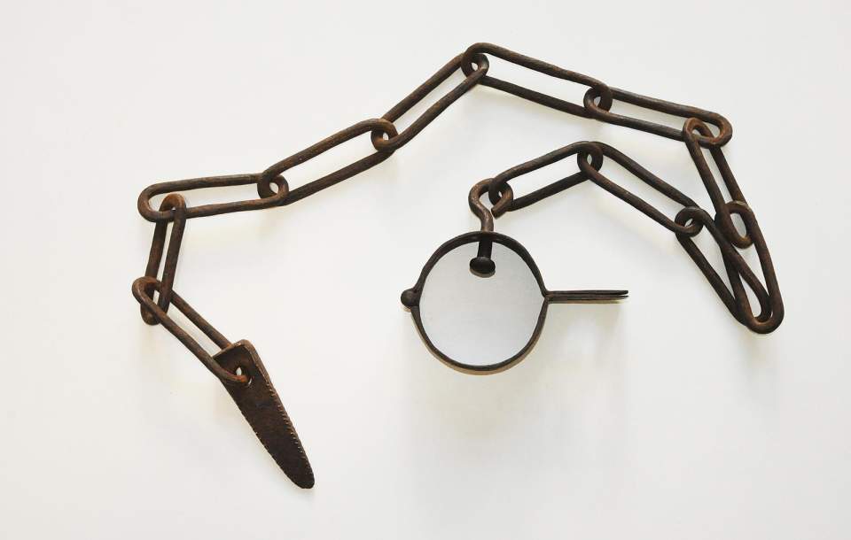 Gefängniskette mit Fussring, Fussschelle, Fesseln