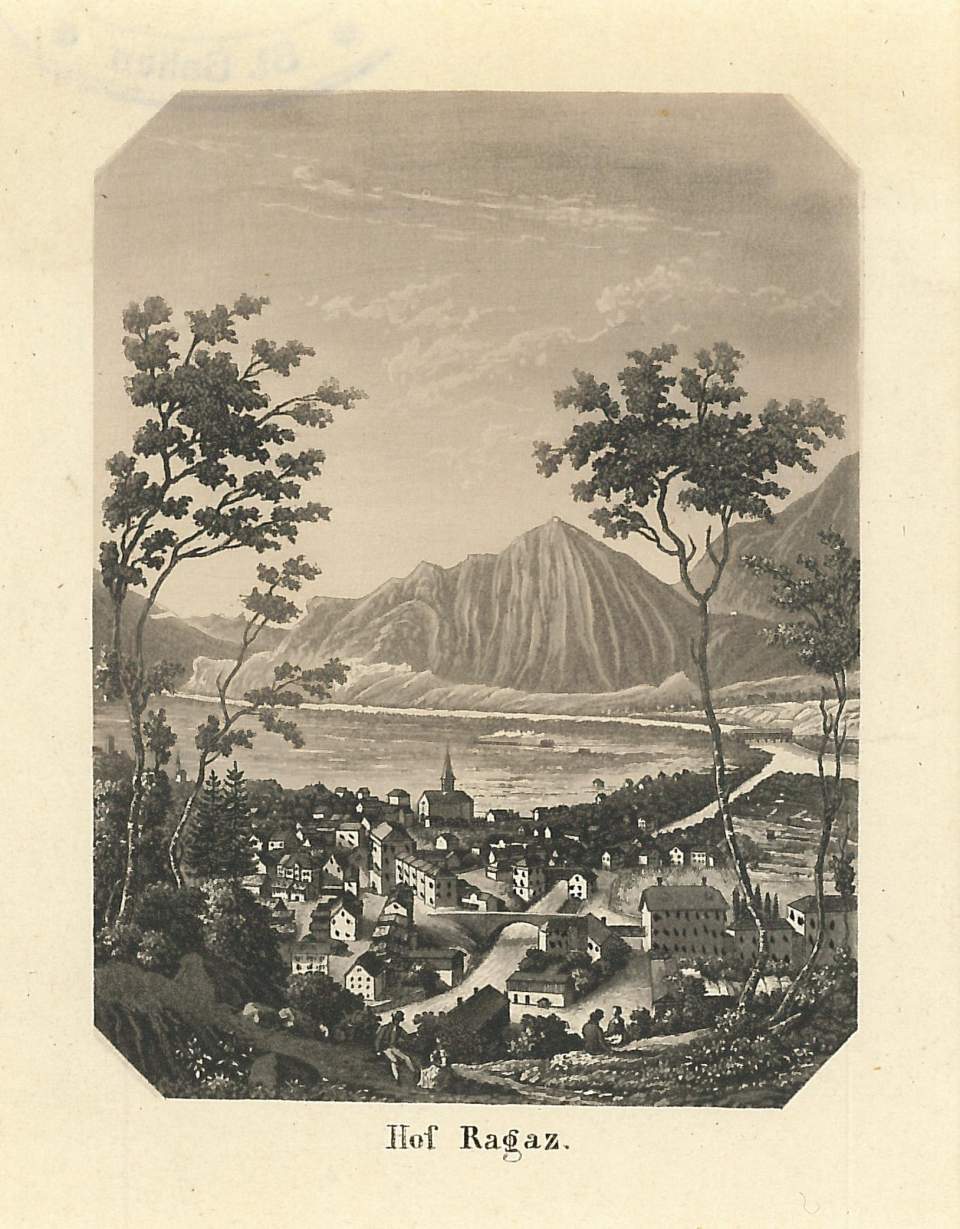 Grafik, Ansicht Hof Ragaz