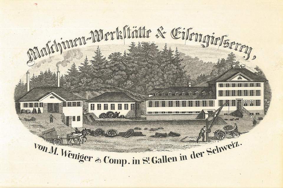 Grafik, Maschinenwerkstatt M. Weniger St.Gallen