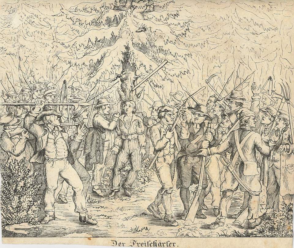 Kupferstich, Freischaren
