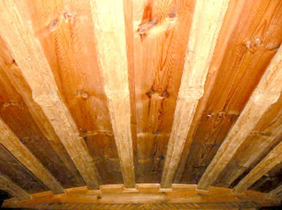 Gotische Decke, Balkendecke, Gotische Stube