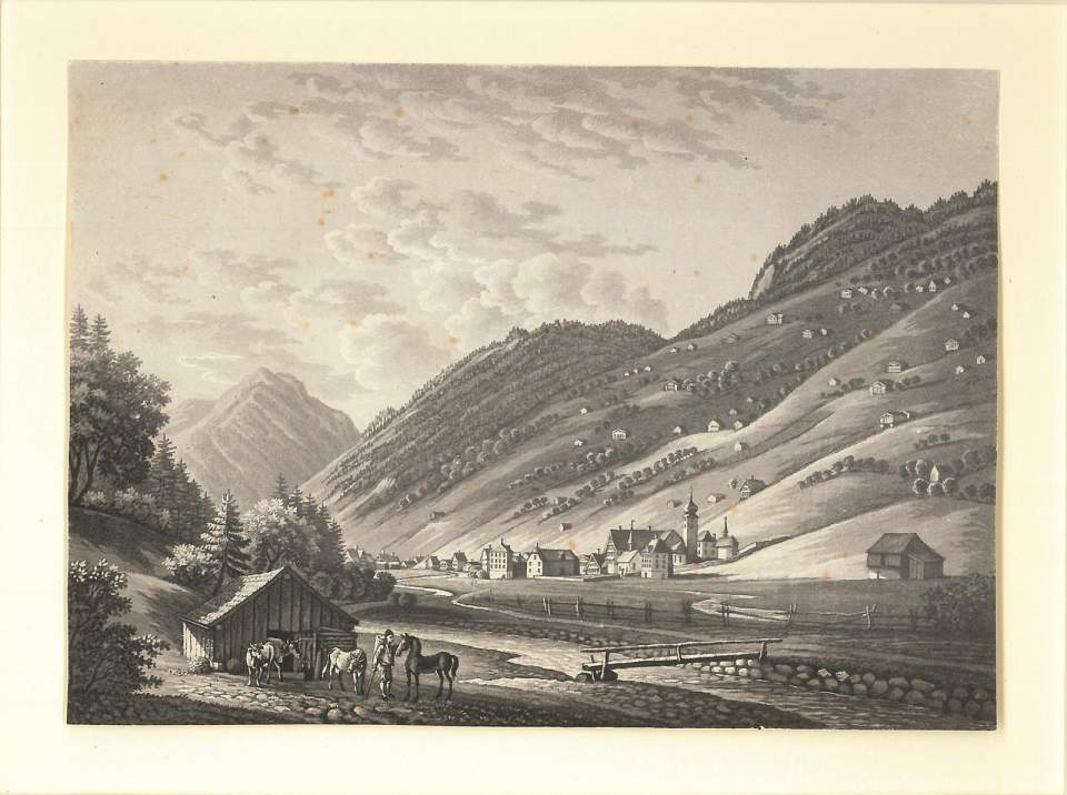 Ansicht Alt St. Johann, Kupferstich