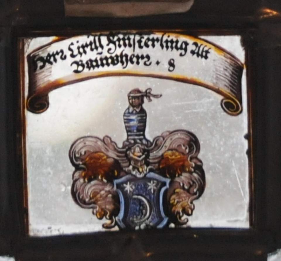 Wappenscheibe von Cyrill Finsterling, Glasgemälde