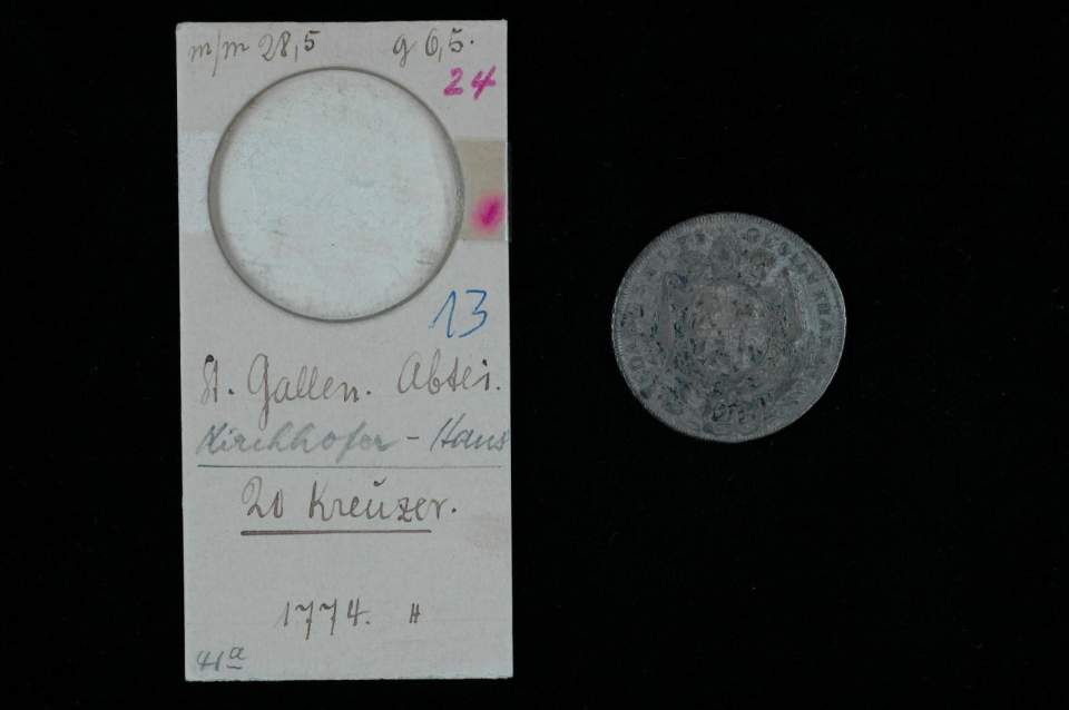 20 Kreuzer (Fürstabt Beda Angehrn 1767-1796); St. Galler Münze