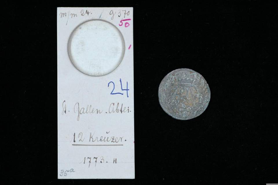 12 Kreuzer (Fürstabt Beda Angehrn 1767-1796); St. Galler Münze