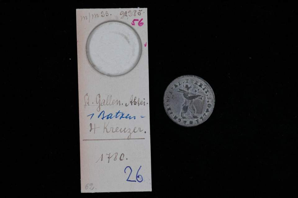 1 Batzen (4 Kreuzer) (Fürstabt Beda Angehrn 1767-1796); St. Galler Münze