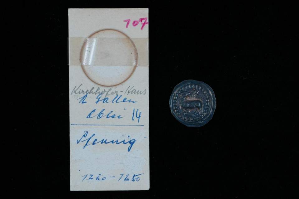 Pfennig (Lammpfennig) der Abtei St.Gallen, Brakteat