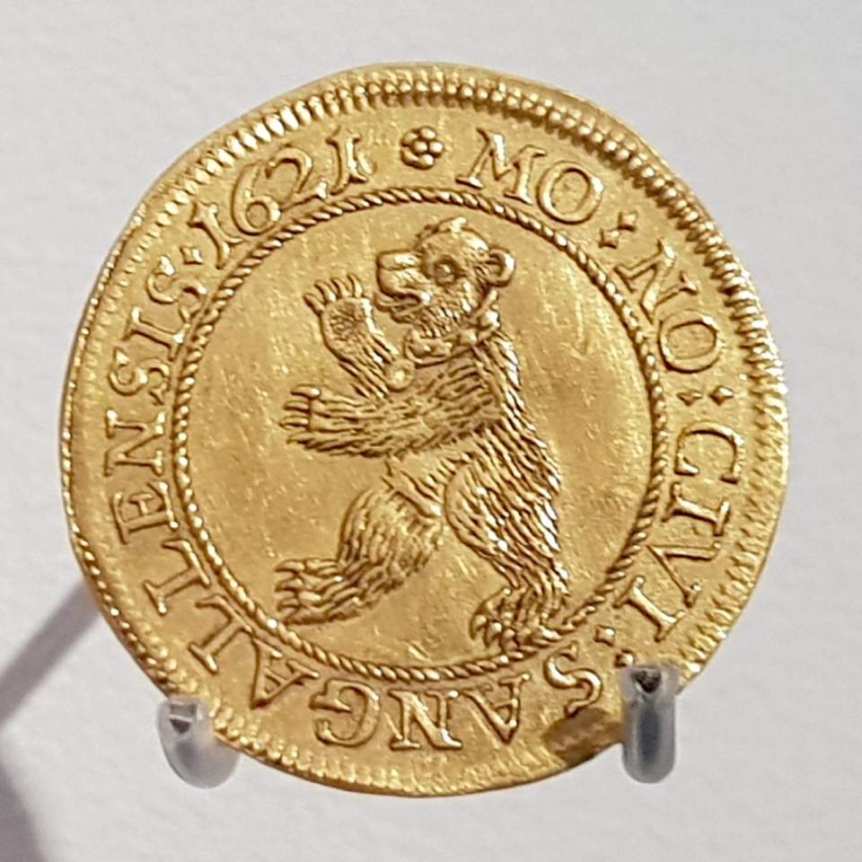 Doppeldukaten der Stadt St.Gallen, St. Galler Münze, Golddukaten