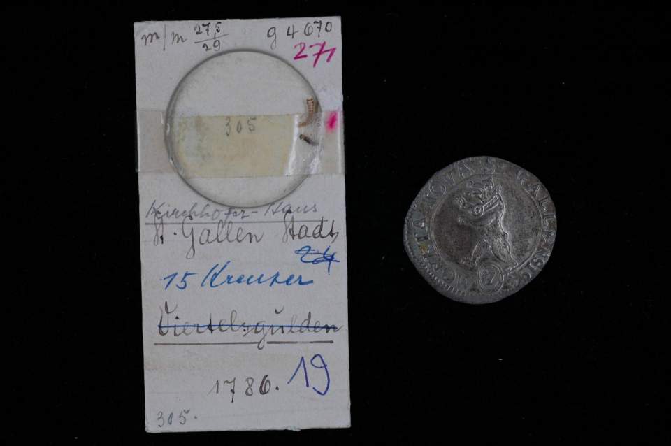 15 Kreuzer (Viertelgulden); St. Galler Münze