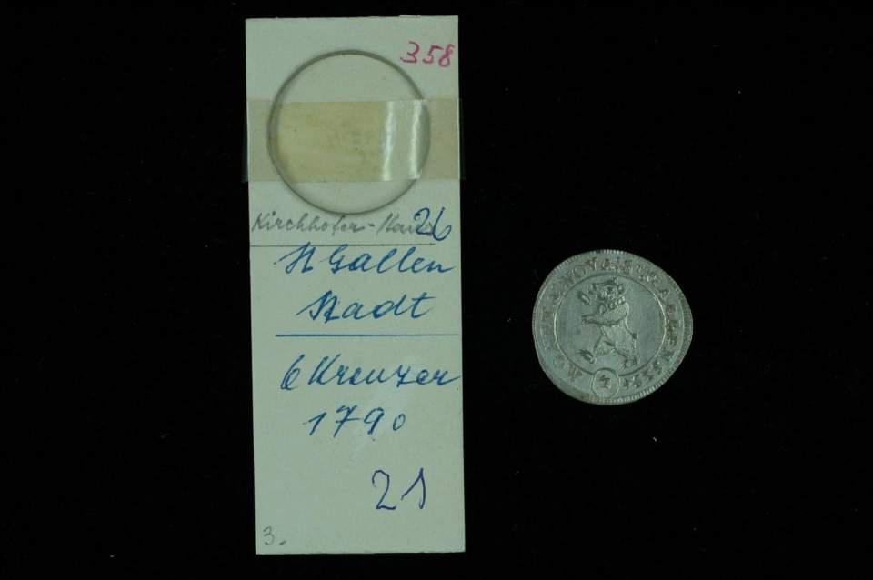6 Kreuzer, St. Galler Münze