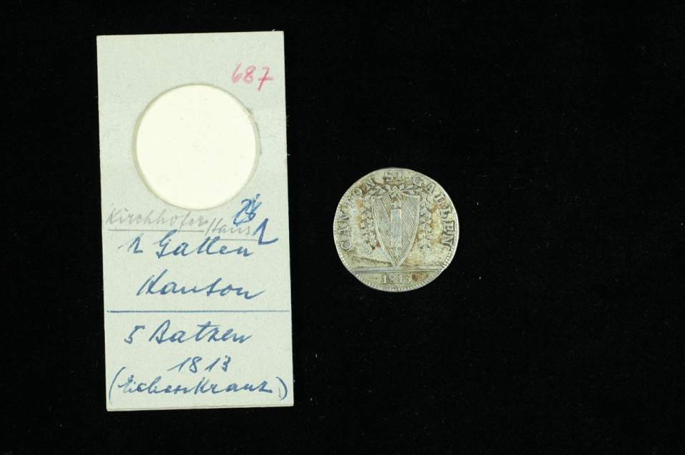 5 Batzen; Münze Kanton SG