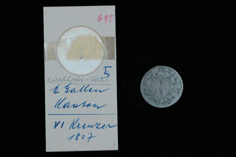 6 Kreuzer; Münze Kanton SG