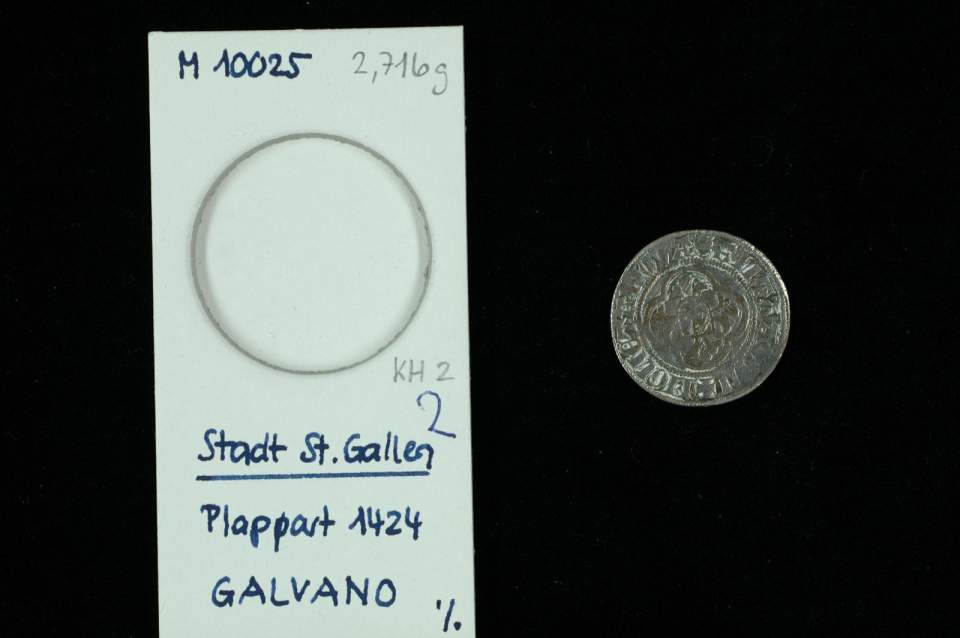 Plappart, St. Galler Münze (Galvano - Kopie)