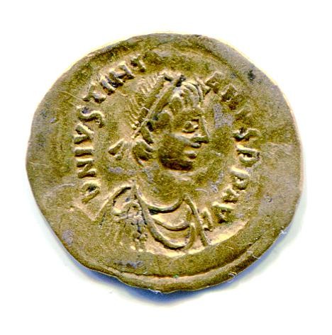 Byzantinische Münze Tremissis