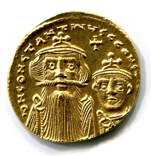 Byzantinische Münze Solidus