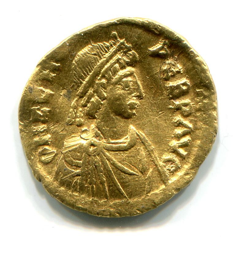 Byzantinische Münze Tremissis