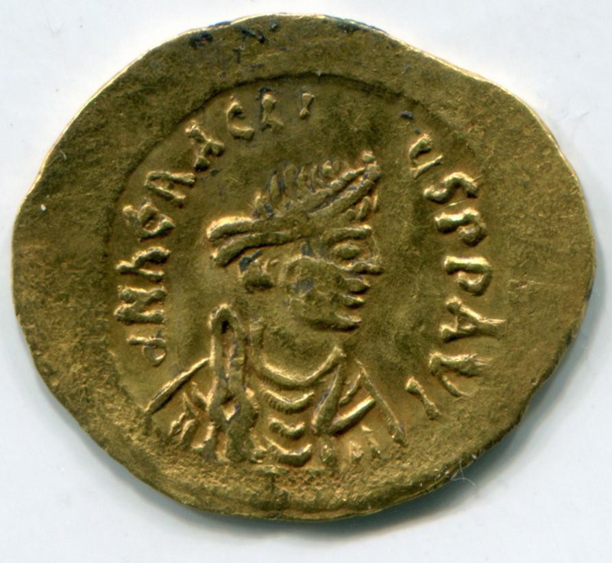 Byzantinische Münze Tremissis