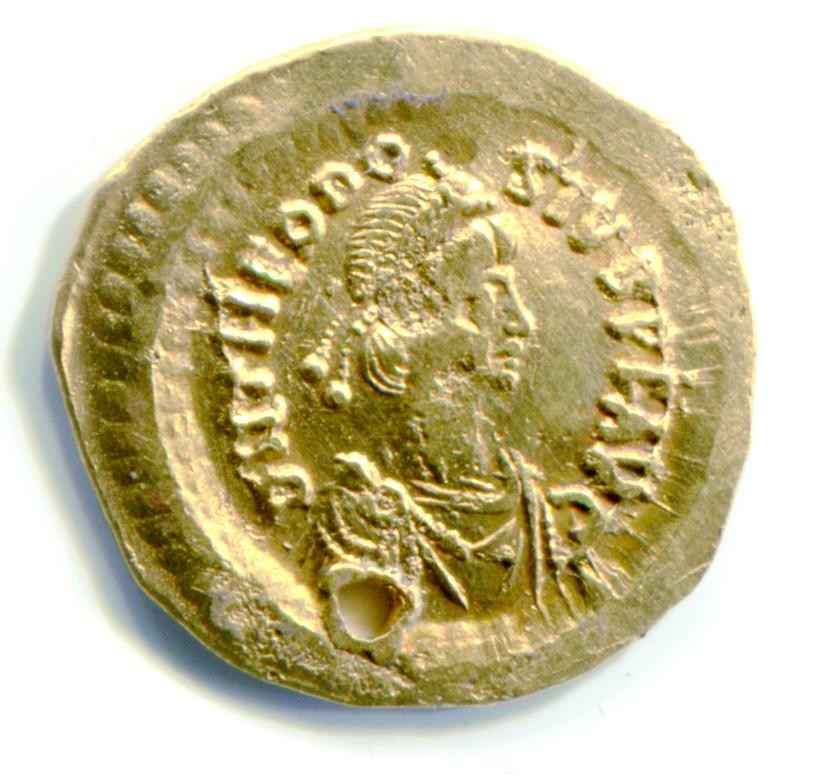 Byzantinische Münze Tremissis