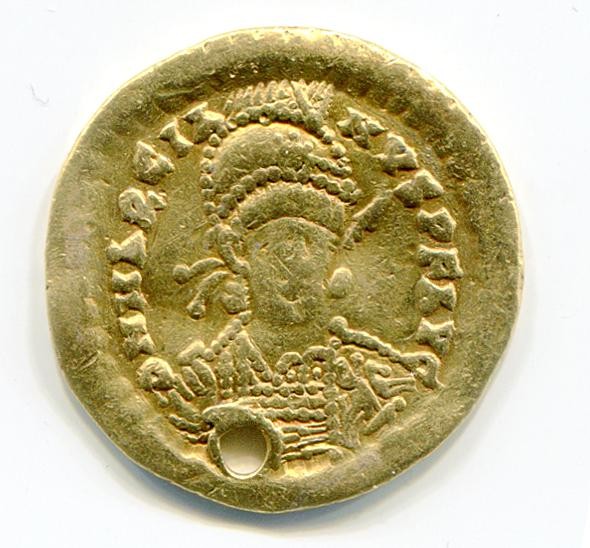 Byzantinische Münze Solidus