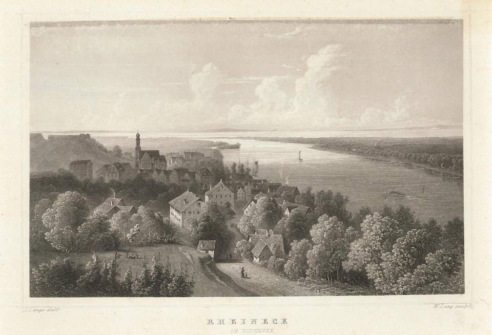 Stich, Ansicht Rheineck am Bodensee