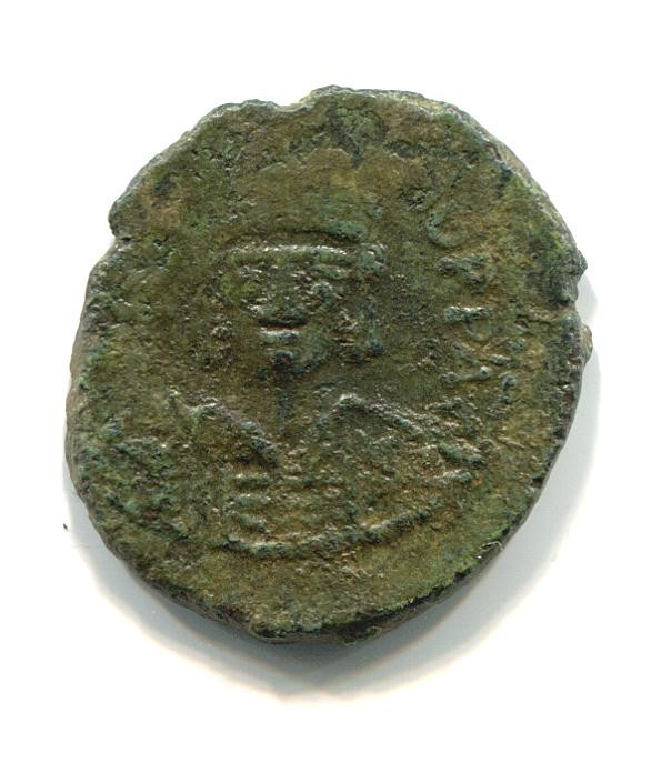 Byzantinische Münze Halb-Follis