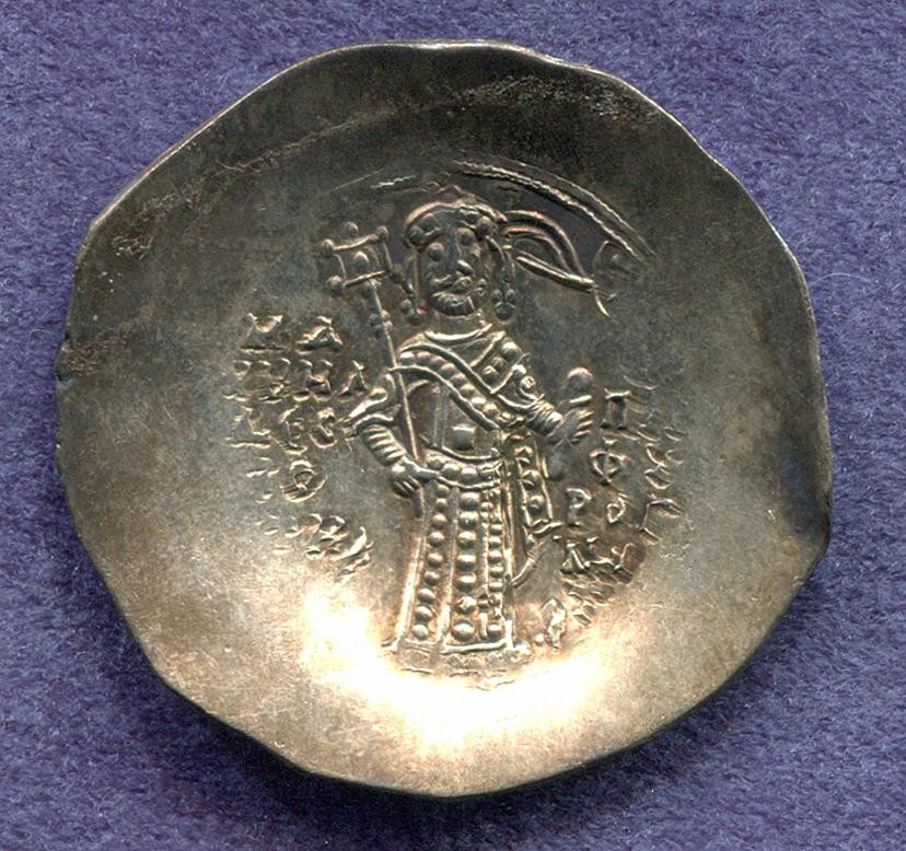 Byzantinische Münze Aspron Trachy