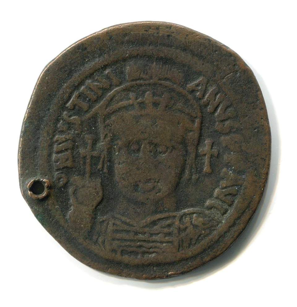 Byzantinische Münze Follis