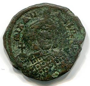Byzantinische Münze Follis