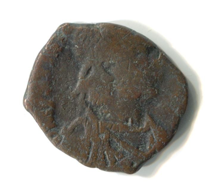 Byzantinische Münze Halb-Follis