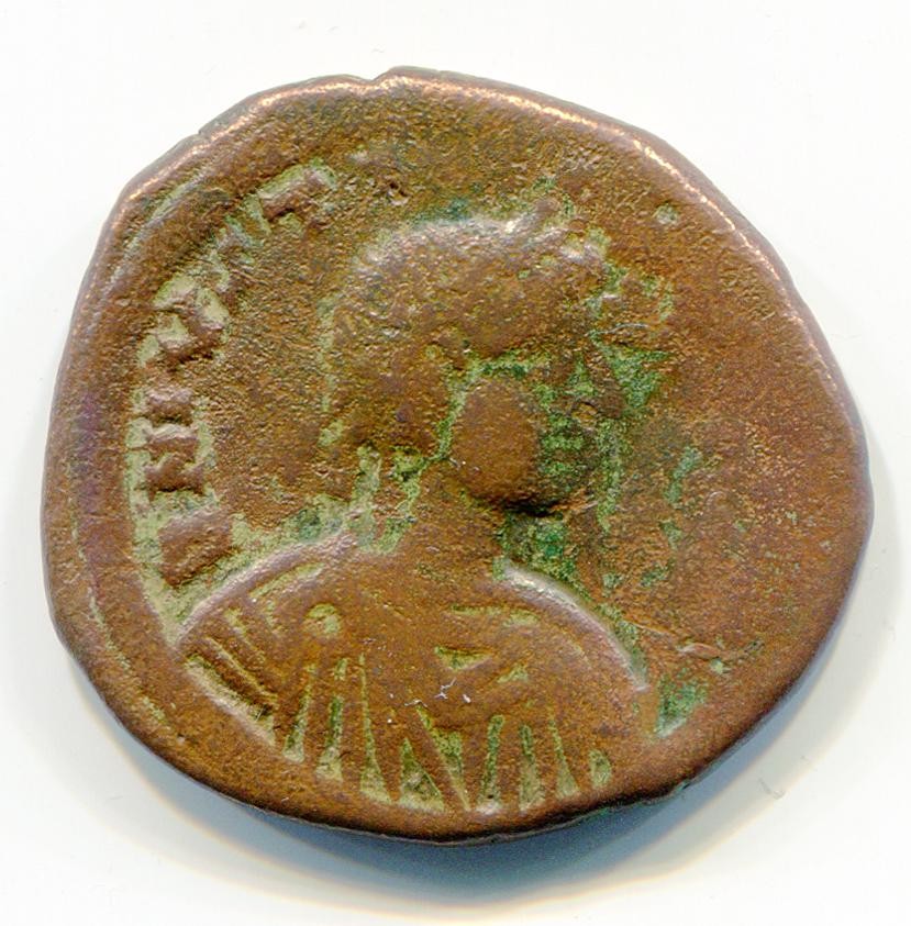 Byzantinische Münze Follis
