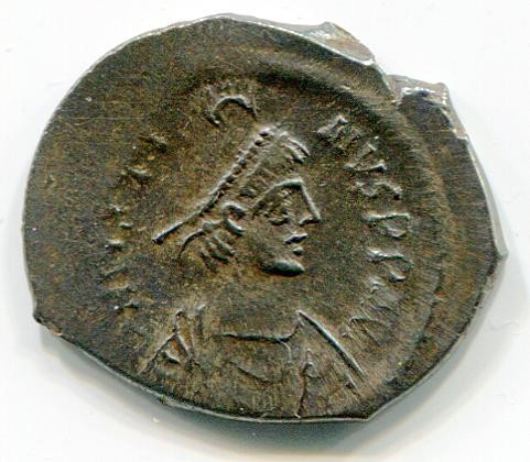Byzantinische Münze Halb-Siliqua