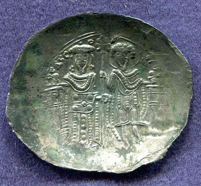 Byzantinische Münze Aspron Trachy