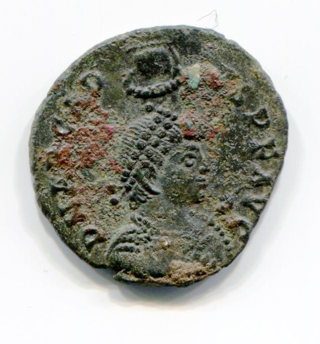 Byzantinische Münze Aes II