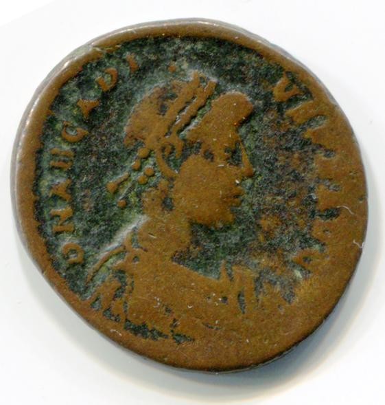 Byzantinische Münze Aes II