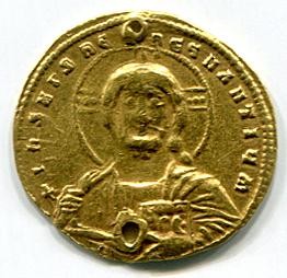 Byzantinische Münze Solidus
