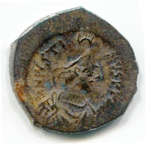 Byzantinische Münze Halb-Siliqua