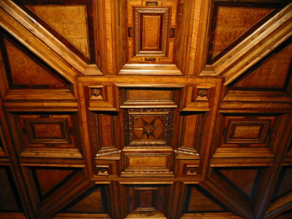 Kassettendecke aus dem Abthof Pfäfers, Period Room, Opsersaal
