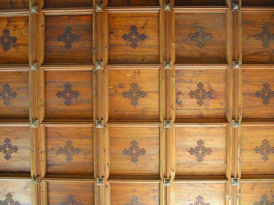 Kopie der Kassettendecke im Festsaal von St.Katherinen, St. Gallen