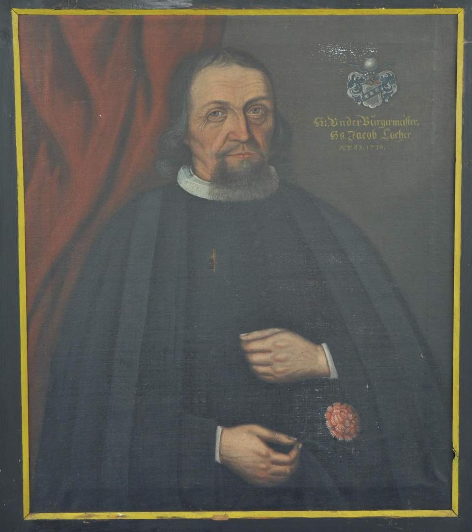 Bildnis Hans Jacob Locher (1667 - 1731), Unterbürgermeister