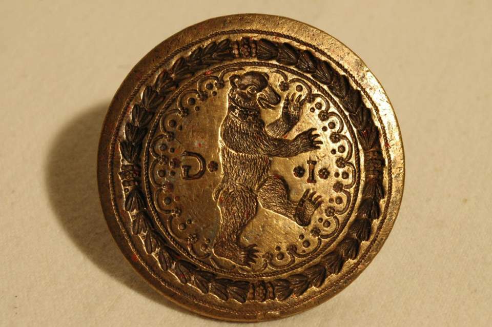 Siegel mit St.Galler Bär, Petschaft